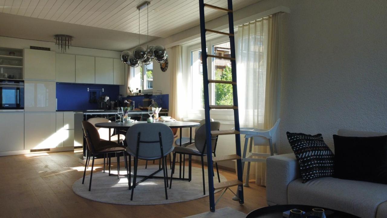 Traumhafte Sonnenresidenz mit Berg- und Seeblick Amden Exterior foto